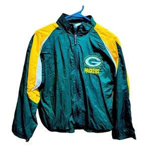 Vintage Boys Kids Large 14-16 Green Bay Packers Touchdown Club Jacket NFL JIT11